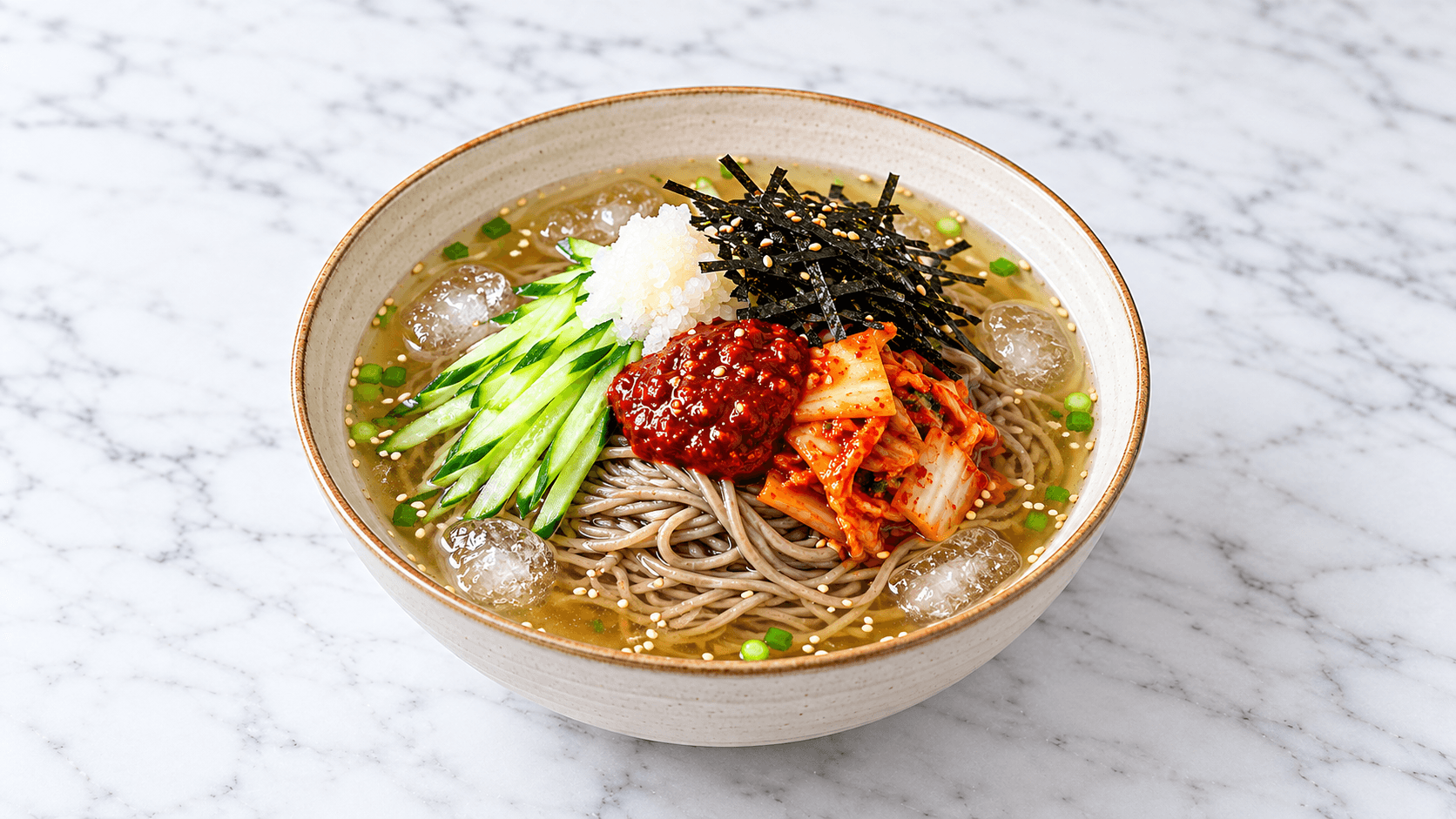 김치말이 메밀국수