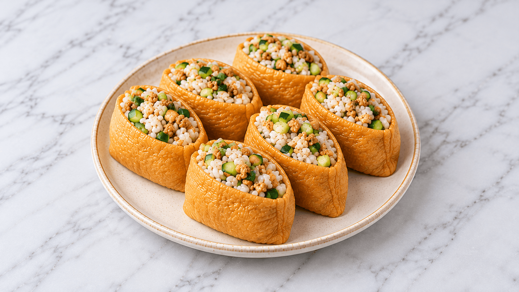 비건 민찌 유부 초밥